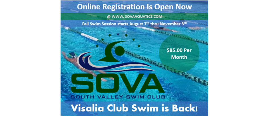 SOVA Swim Club - Fall Session Registration