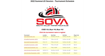 JO Quals Tournament - Registration Deadline